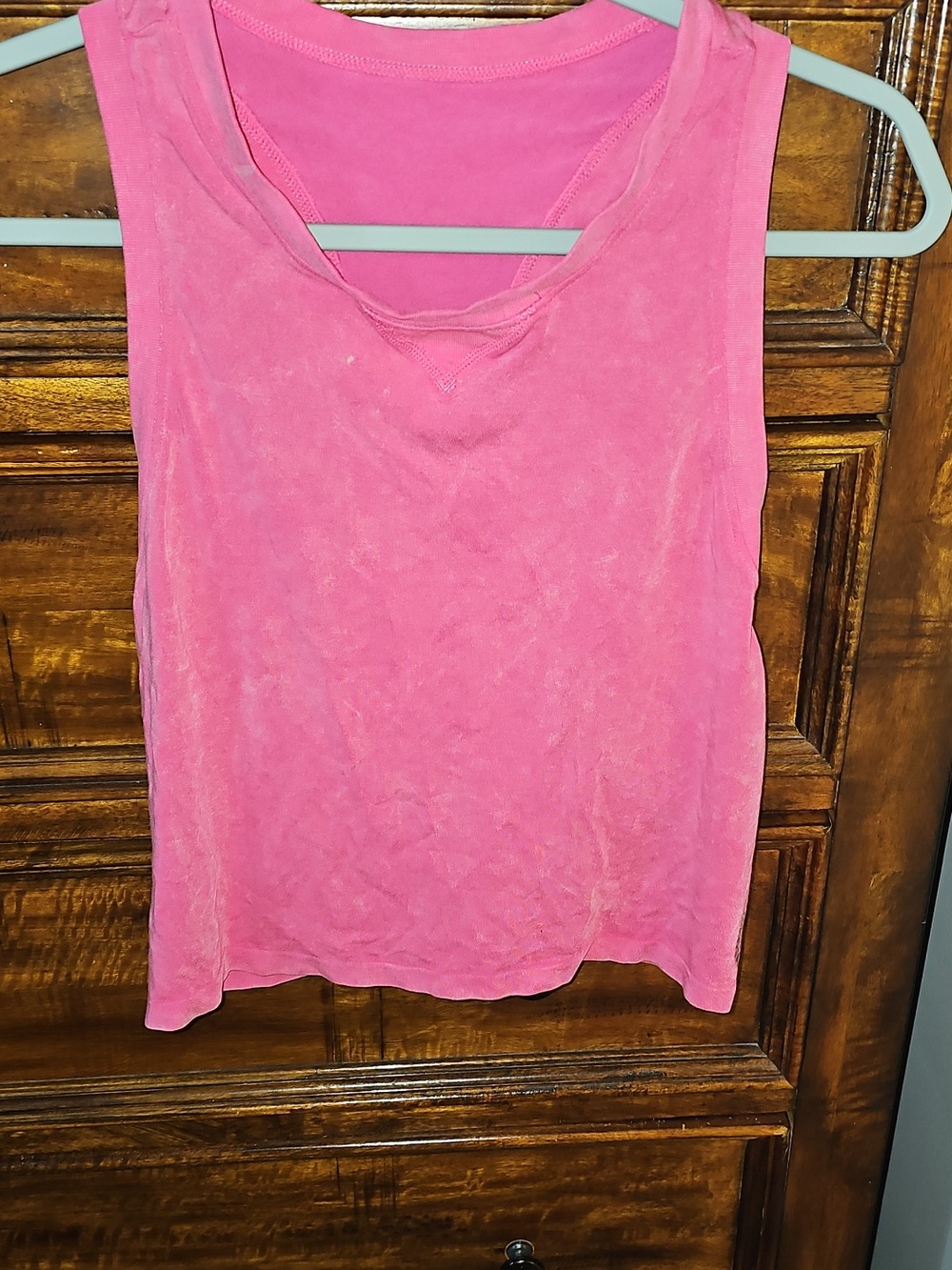 Free People Movement Women's tank top sz XS, cropped pink mineral wash